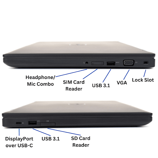 ❞𝐑𝐞𝐟𝐮𝐫𝐛𝐢𝐬𝐡𝐞𝐝❞ Dell Latitude 5480 14&quot; Core™ i5-6200U 512GB SSD 16GB W10 Pro BLACK