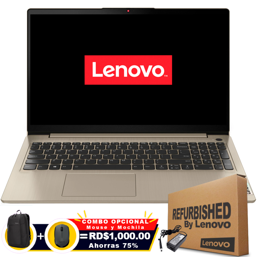 ❞𝐑𝐞𝐟𝐮𝐫𝐛𝐢𝐬𝐡𝐞𝐝❞ Lenovo 3 15ITL6 15.6&quot; FHD Pentium® Gold 7505 256GB SSD 8GB W11 SAND