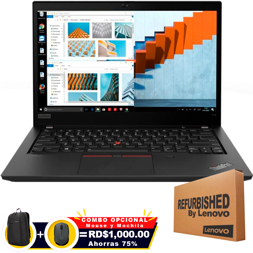 ❞𝐑𝐞𝐟𝐮𝐫𝐛𝐢𝐬𝐡𝐞𝐝❞ Lenovo ThinkPad T14 G2 14&quot; FHD Core™ i5-1145G7 256GB SSD 16GB W10 Pro BLACK Bcklt
