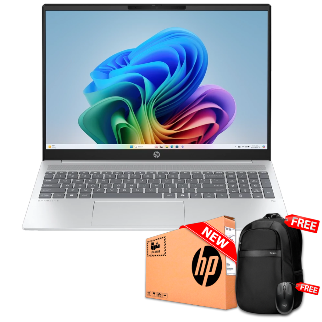 HP OmniBook 5 16-AG1070 16&quot; Ryzen™ AI 7 350 512GB SSD 16GB W11 GLACIER SILVER Backlit