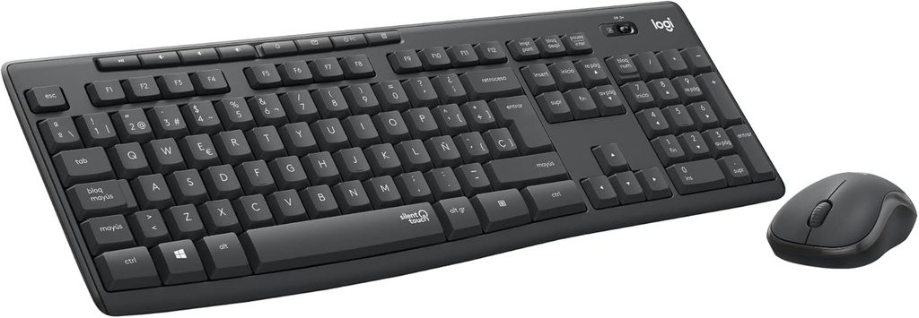 Logitech MK295 Silent Wireless Combo Mause y Teclado Negro Español