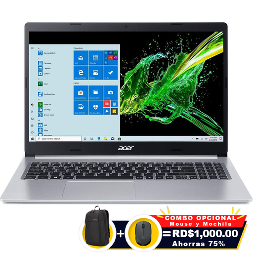 [NXA2EAA00A] Acer Aspire 5 A515-56T 15.6" FHD Touch Core™ i5-1135G1 256GB SSD 8GB W10 SILVER Bcklt