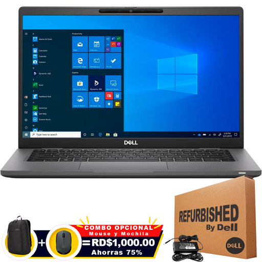 [LAT7320110RFF] ❞𝐑𝐞𝐟𝐮𝐫𝐛𝐢𝐬𝐡𝐞𝐝❞ Dell Latitude 7320 13.3" FHD Core™ i5-1145G7 256GB SSD 16GB W11 Pro BLACK