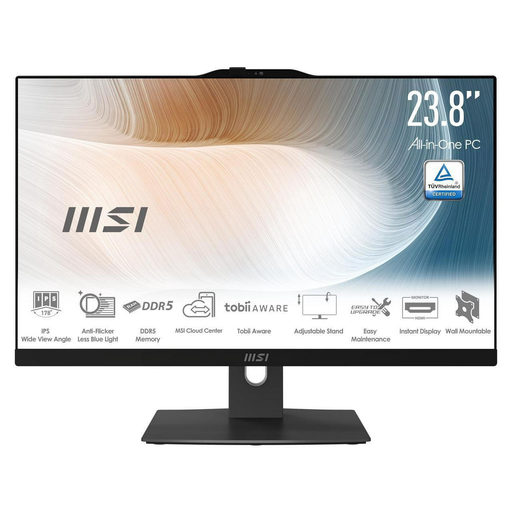 [9S6AE07211093] MSI MODERN AM242TP 1M-1093 ALL-IN-ONE 23.8" FHD Touch Core™ 7 150U 1TB SSD 32GB W11 BLACK Keyboard &amp; Mouse
