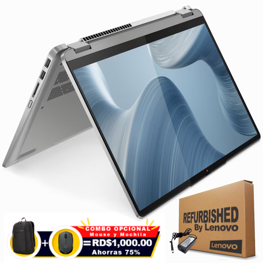[82R70004USRFF] ❞𝐑𝐞𝐟𝐮𝐫𝐛𝐢𝐬𝐡𝐞𝐝❞ Lenovo FLEX 5 14IAU7 2-IN-1 CONVERTIBLE 14" WUXGA FHD Touch IPS Core™ i7-1255U 512GB SSD 8GB W11 GREY Backlt