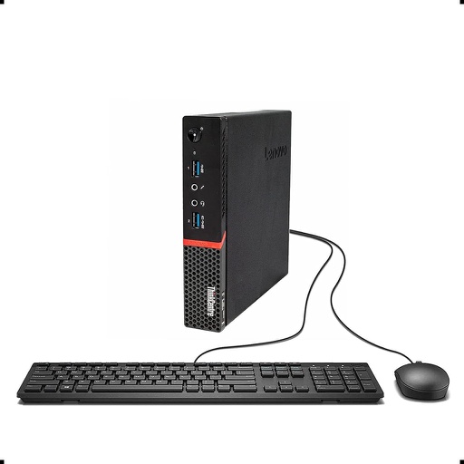 [726449663230RFF] ❞𝐑𝐞𝐟𝐮𝐫𝐛𝐢𝐬𝐡𝐞𝐝❞ Lenovo ThinkCentre M700 TINY Core™ i5-6500 256GB SSD 16GB WIN10 Pro Keyboard Mouse BLACK