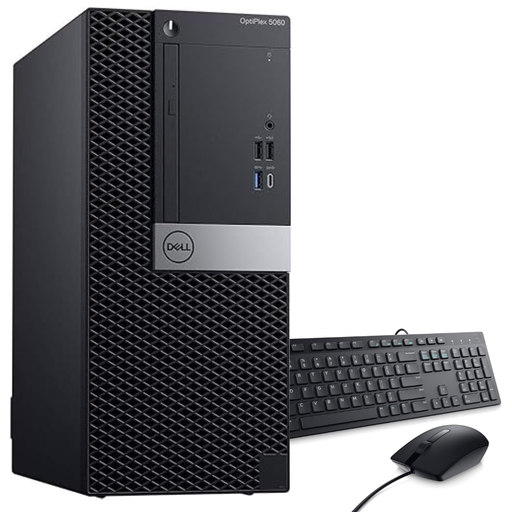 [051791252994RRF] ❞𝐑𝐞𝐟𝐮𝐫𝐛𝐢𝐬𝐡𝐞𝐝❞ Dell OptiPlex 5060 TOWER Core™ i7 8700 256GB SSD 16GB WIN10 Pro Keyboard Mouse BLACK