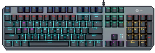 [6971859343478] Lenovo GK301 Mechanical Gaming Keyboard USB RGB backlight - Gun Metal - (ENGLISH)
