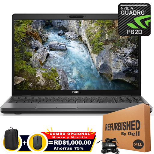 [DLPRCSN3551006RFF] ❞𝐑𝐞𝐟𝐮𝐫𝐛𝐢𝐬𝐡𝐞𝐝❞ Dell Precision 3551 15.6" FHD Core™ i7-10850H 512GB SSD 32GB W10 Pro NVIDIA® Quadro P620 4GB Bcklt SILVER