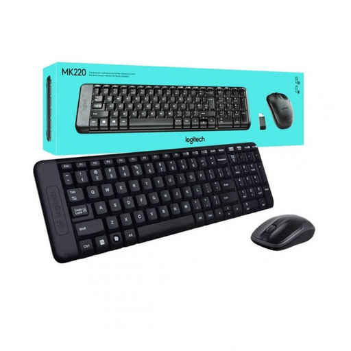 [097855088819] Logitech Wireless Combo MK220 Teclado y Mouse Negro