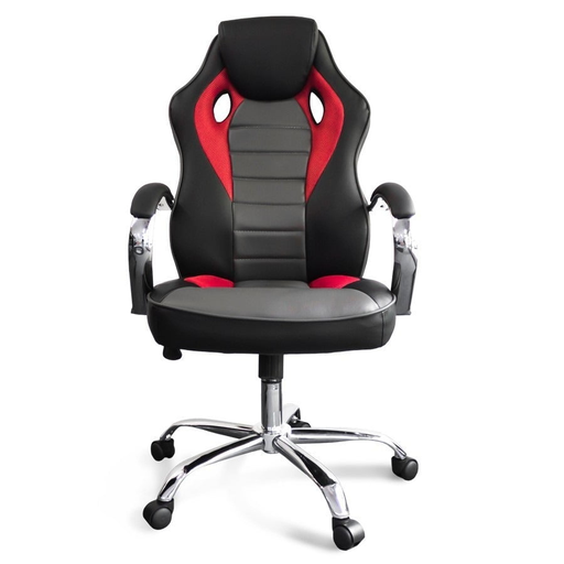 [GC029BLCKRED] Nibio Rookie Red Gaming Silla Negro/Rojo