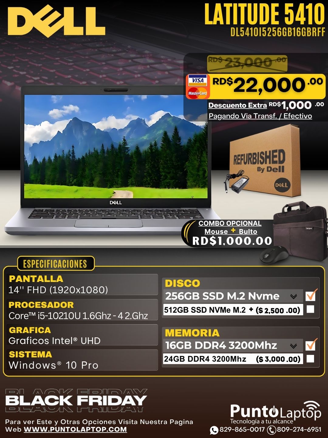 ❞𝐑𝐞𝐟𝐮𝐫𝐛𝐢𝐬𝐡𝐞𝐝❞ Dell Latitude 5410 14" FHD Core™ i5-10210U 256GB SSD 16GB W10 Pro SILVER