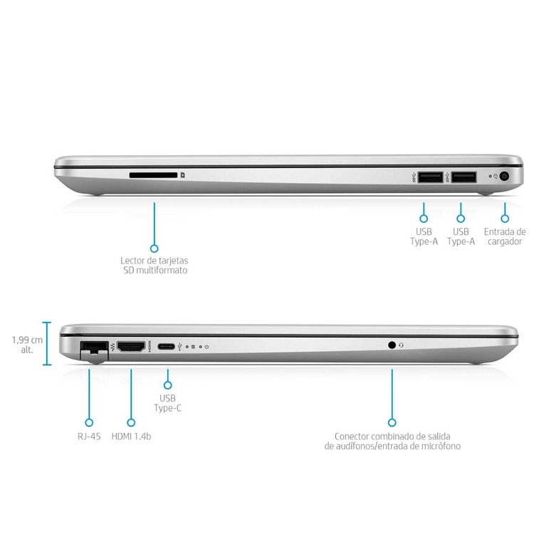 HP 15-DW3033 15.6&quot; FHD Core i3-1115G4 256GB SSD 8GB W10 SILVER