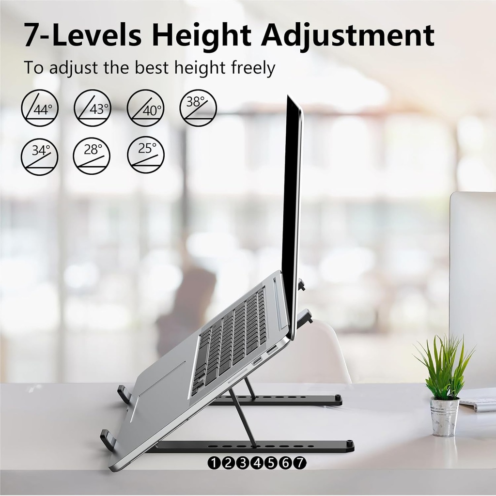Soporte para computadora portátil, elevador ajustable para laptop