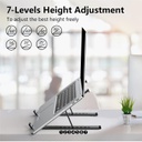 Soporte para computadora portátil, elevador ajustable para laptop
