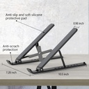 Soporte para computadora portátil, elevador ajustable para laptop