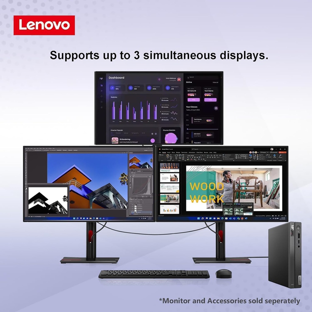 Lenovo MINI 01IRH8 TINY Core™ i5-13500H 512GB SSD 8GB BT WiFi W11 GREY