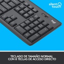 Logitech MK295 Silent Wireless Combo Mause y Teclado Negro Español