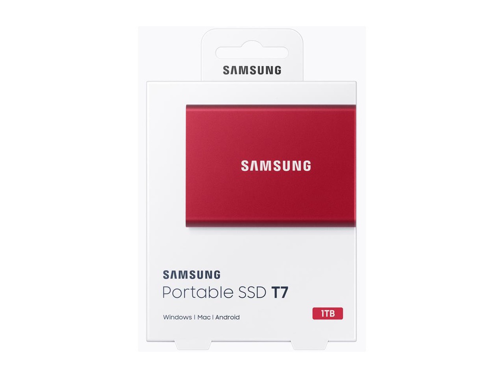 SAMSUNG T7 SSD portátil 1TB - Hasta 1050 MB/s - Unidad de Estado Sólido Externo USB 3.2