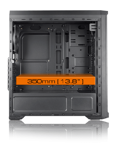 MX330G COUGAR MX330-G Steel ATX Mid Tower Case w/ Side Window Black