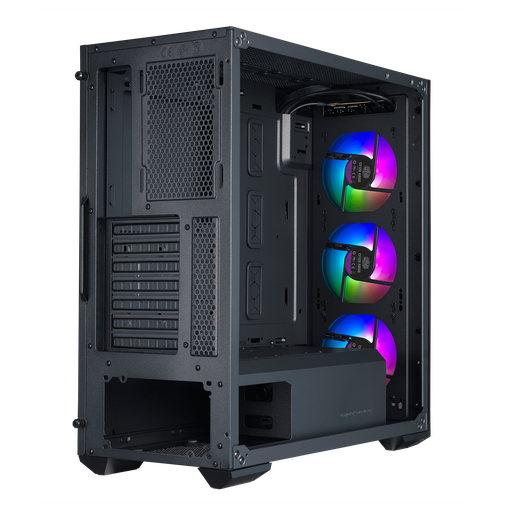 COOLER MASTER MCB-D500D-KGNN-S01 Steel ATX Mid Tower Case BLACK (Incluye Abanicos)