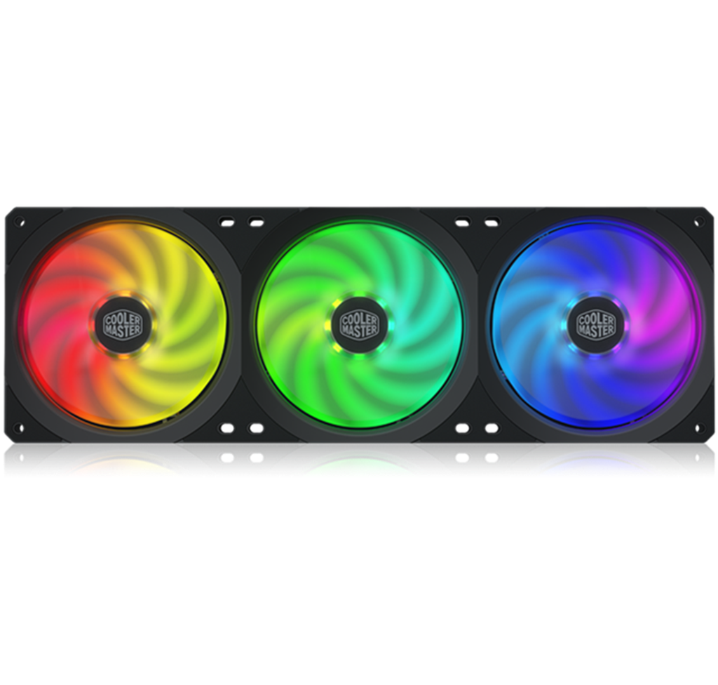 Cooler Master Cooler Master MasterFan SF360R ARGB - Ventiladores de chasis de triple juego de 14.7"