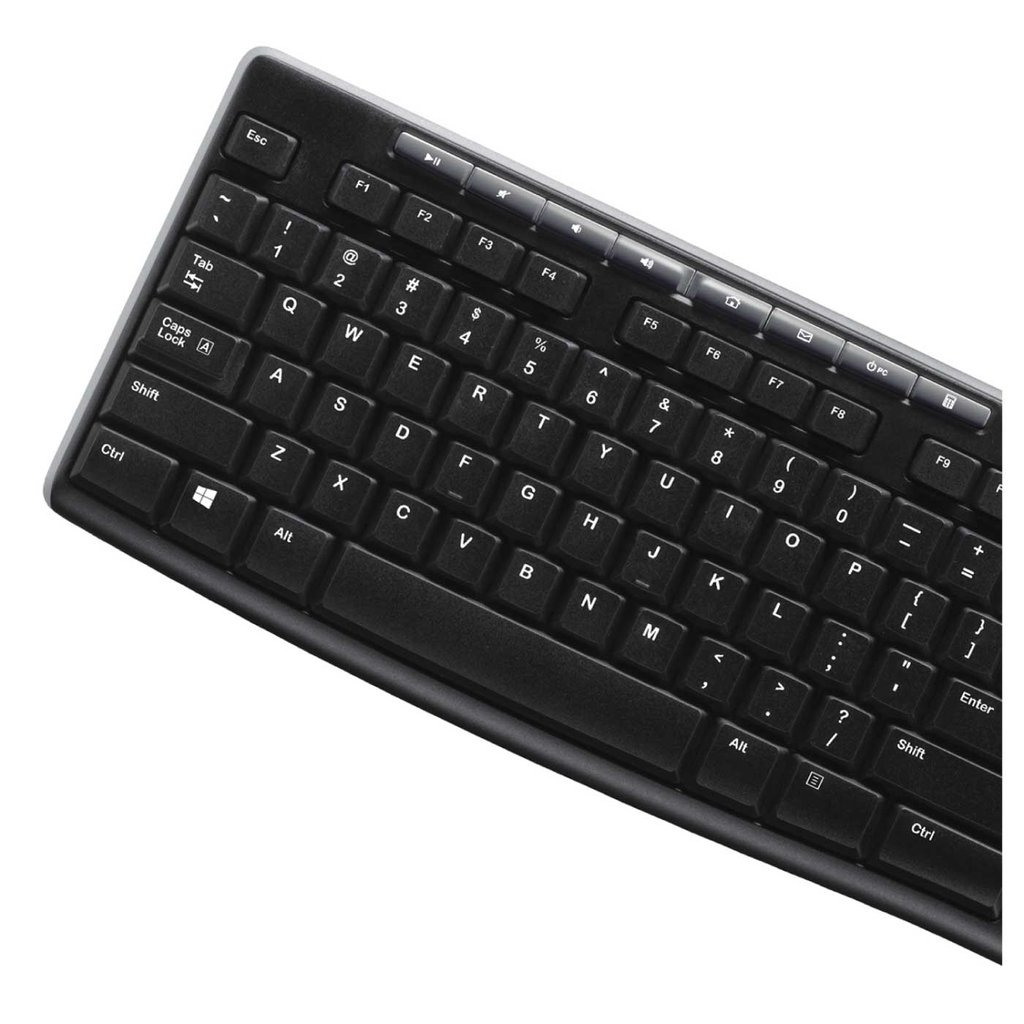 Logitech Combo LOGITECH Inalámbrico Multimedia Teclado MK270