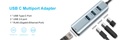 3-in-1 USB-C ► 1x HDMI │ 1x USB3.0 │ 1x USB-C │ 4K UHD