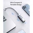 3-in-1 USB-C ► 1x HDMI │ 1x USB3.0 │ 1x USB-C │ 4K UHD