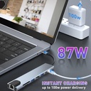 5-in-2 USB/USB-C ► 1x USB3.0 │ 2xUSB2.0 │ SD/TF
