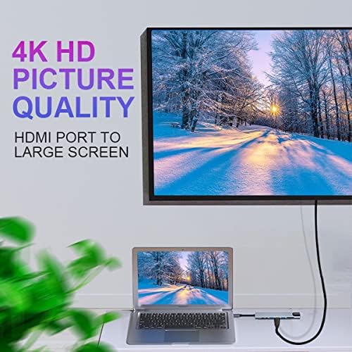 8-in-1 USB-C ► 2x USB-C │ 1x HDMI (4K@30Hz) │ 1x RJ45 │ 1x USB3.0 │ 1x USB2.0 │ 1x SD/TF