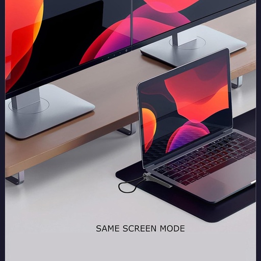 12-in-1 USB-C ► 2x HDMI (4K@30Hz) │ 1x VGA(1080P@60Hz) │ 1x RJ45 │ 2x USB2.0 │ 1x USB3.0 │ 2x USB-C │ 1x Audio Port │ 1x SD/TF