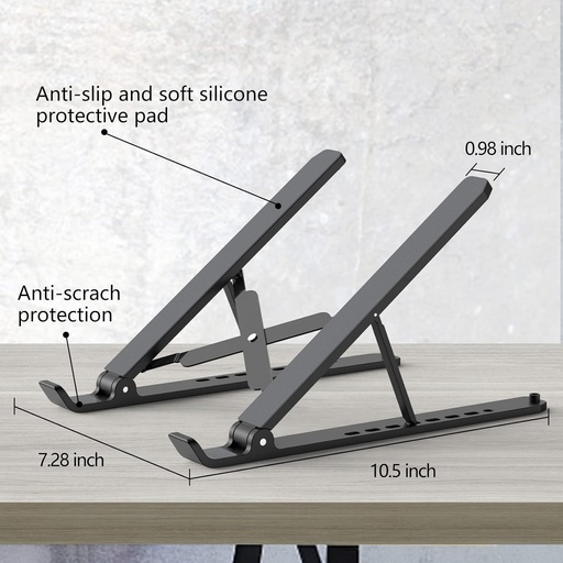 Soporte para computadora portátil, elevador ajustable para laptop