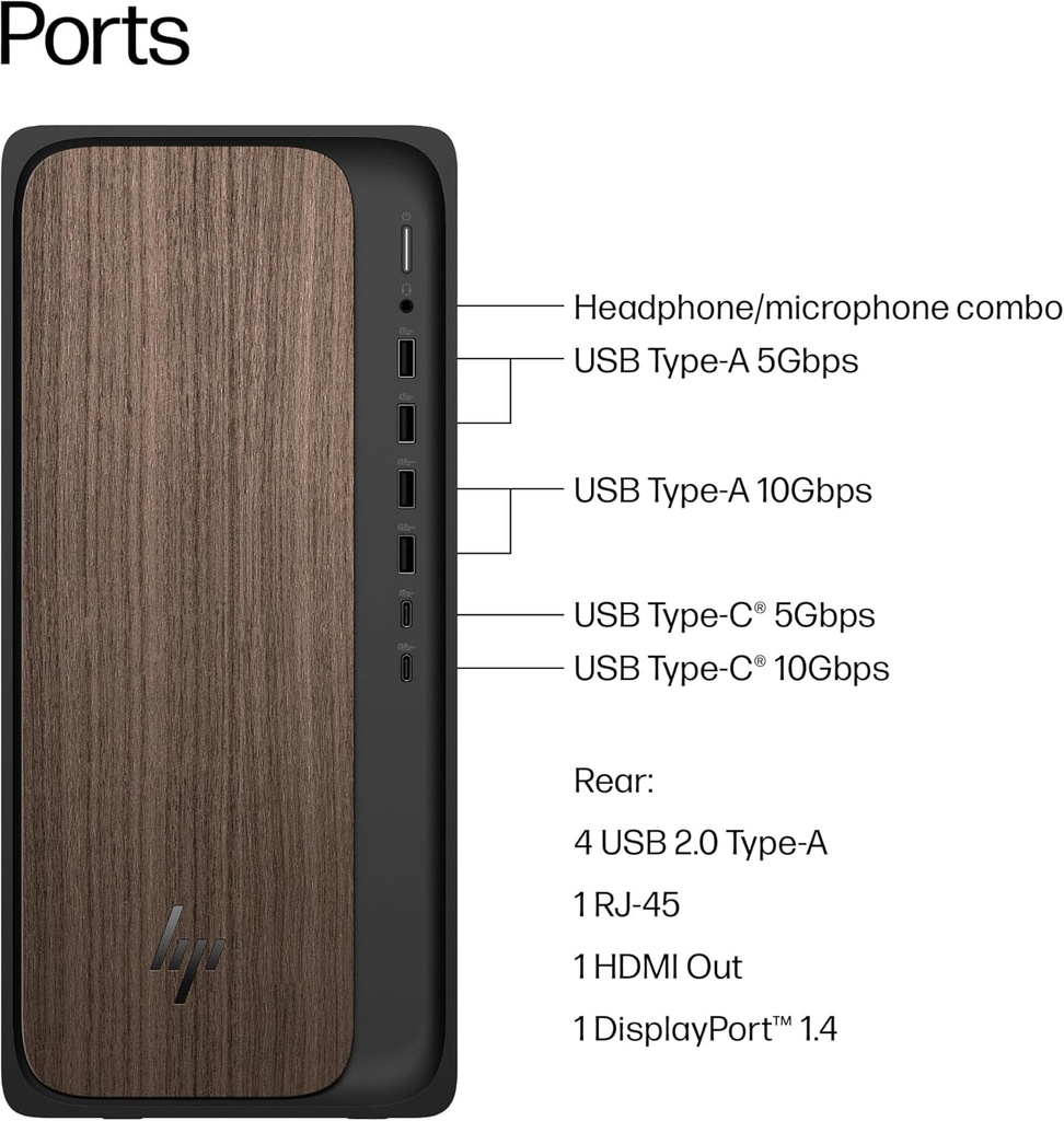 HP HP OmniDesk AI M03 TOWER Core™ Ultra 7 265 512GB SSD 8GB W11 NVIDIA® RTX 5060 8GB