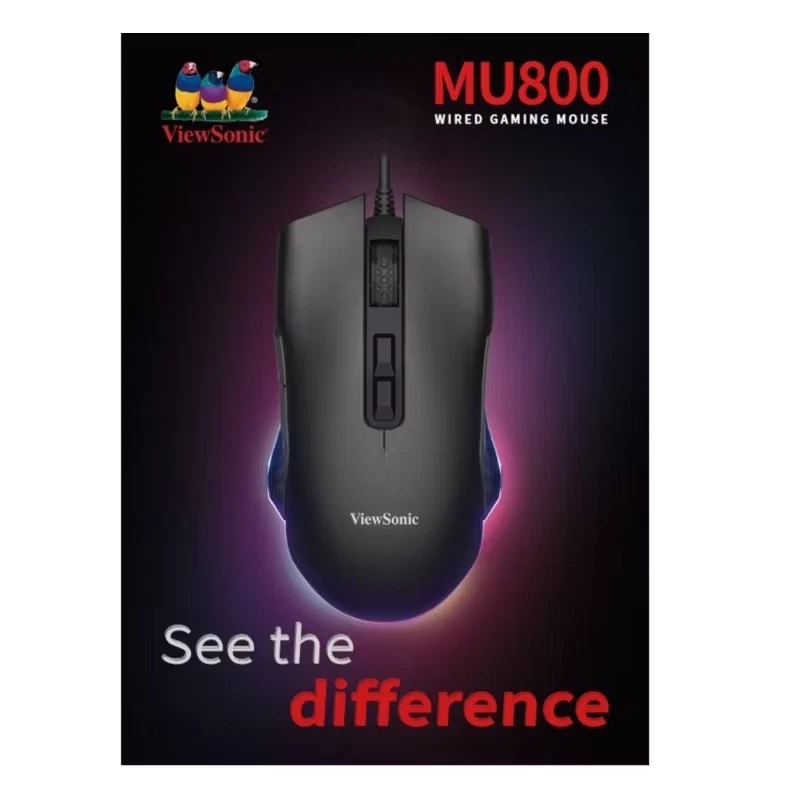ViewSonic ViewSonic MU800 Gaming Mouse 6400 MAX DPI Black