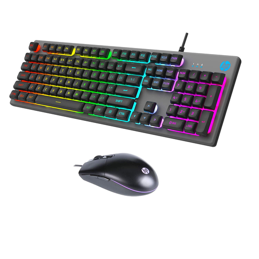 HP KM300F Gaming Keyboard & Mouse Combo Membrane Backlit Metal Panel (SPANISH)