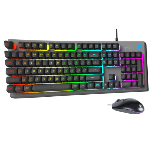 HP KM300F Gaming Keyboard & Mouse Combo Membrane Backlit Metal Panel (SPANISH)
