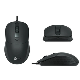 Lenovo MS102 Mouse 2400 MAX DPI, 4 Keys, Black