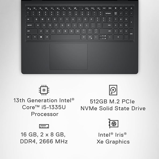 Dell Inspiron 3530 15.6" FHD Touch Core™ i5-1334U 512GB SSD 8GB W11 BLACK