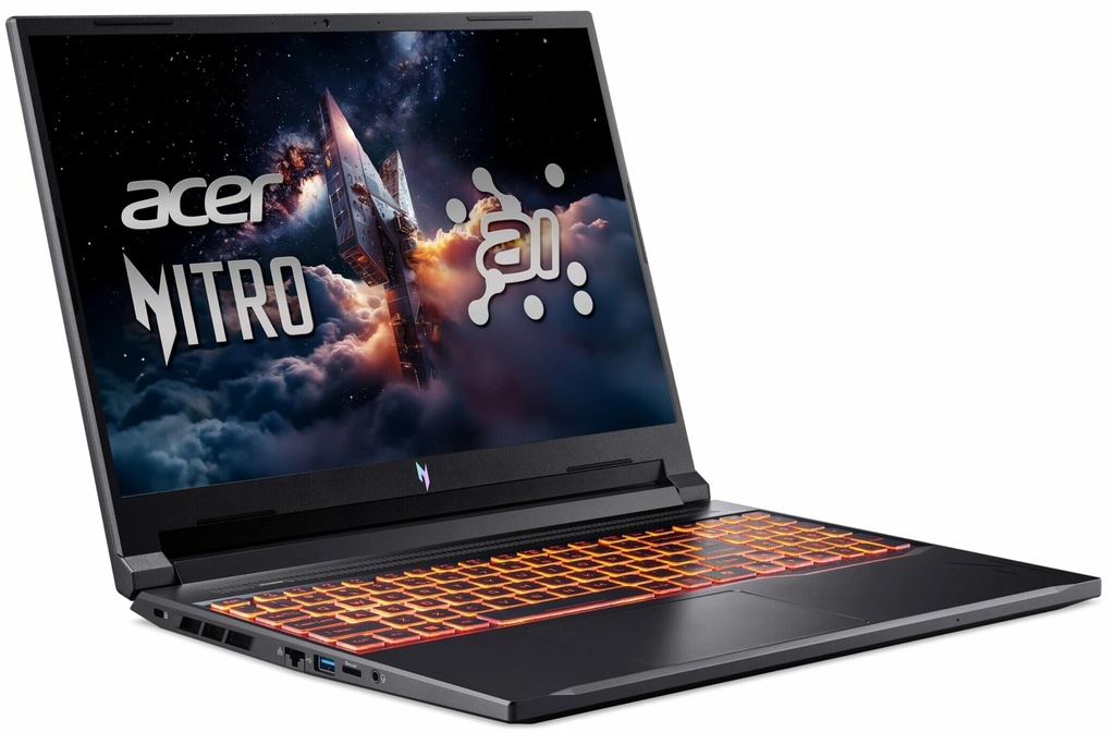 Acer Acer NITRO V 16 ANV16-42-R96P 16" FHD 180Hz Ryzen™ 7 260 512GB SSD 16GB W11 RTX 5050 8GB BLACK Bcklt