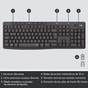 Logitech MK295 Silent Wireless Combo Mause y Teclado Negro Español