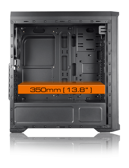 MX330G COUGAR MX330-G Steel ATX Mid Tower Case w/ Side Window Black