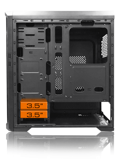 MX330G COUGAR MX330-G Steel ATX Mid Tower Case w/ Side Window Black