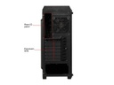 MX330G COUGAR MX330-G Steel ATX Mid Tower Case w/ Side Window Black