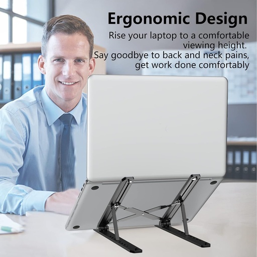 Soporte para computadora portátil, elevador ajustable para laptop