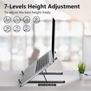 Soporte para computadora portátil, elevador ajustable para laptop