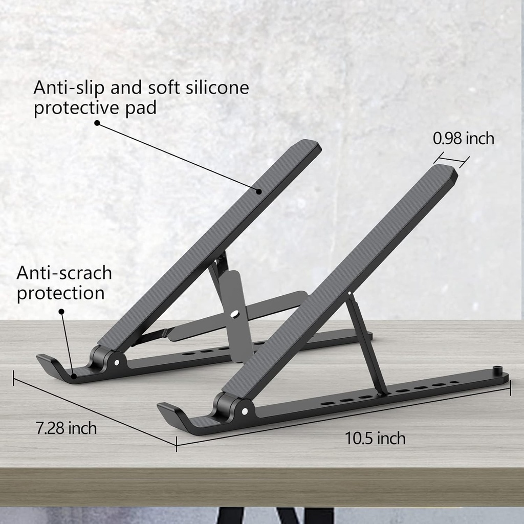 Soporte para computadora portátil, elevador ajustable para laptop