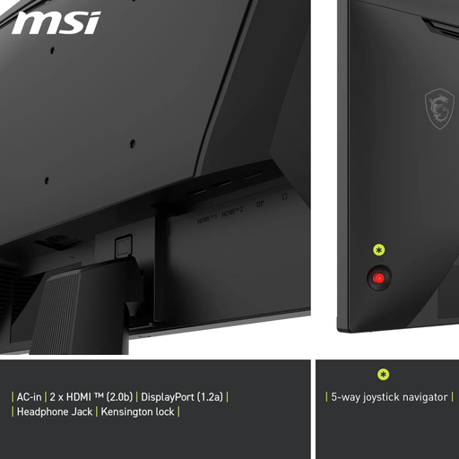 MSI MAG 245F-X24 24" Plano FHD 240HZ Rapid IPS Adaptive Sync 1x DP, 2X HDMI 2.0 Black
