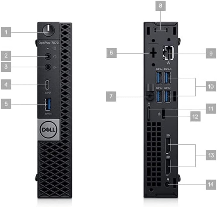 Dell Dell OptiPlex 7070 MICRO Core™ i5-9500 256GB SSD 16GB W10 Pro Keyboard Mouse BLACK