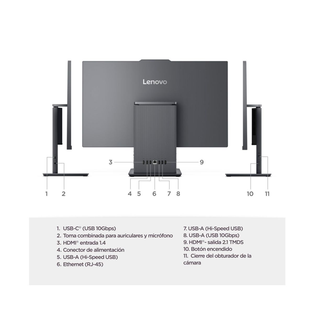 Lenovo Lenovo 27IRH9 ALL-IN-ONE 27" FHD Core™ i5-13420H 512GB SSD 16GB W11 GRAY Wireless Keyboard & Mouse